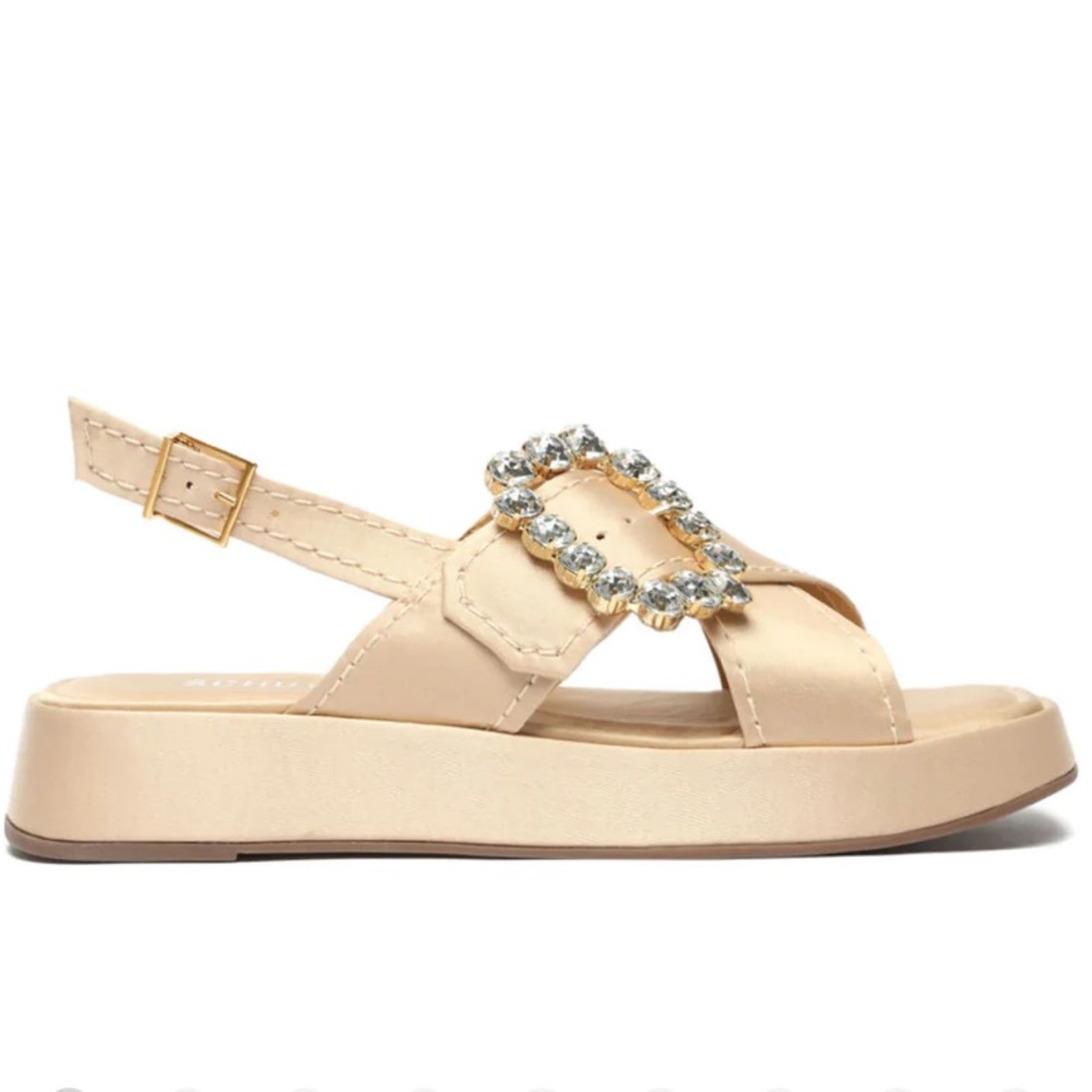 Schutz satin platform sandals